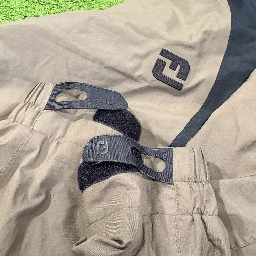 DryJoys by Foot Joy Men's LG Rain Suit Jacket & Pants Set Black Golf Wind